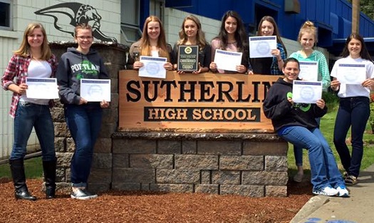 160421 Sutherlin Cheer All-Academic Team