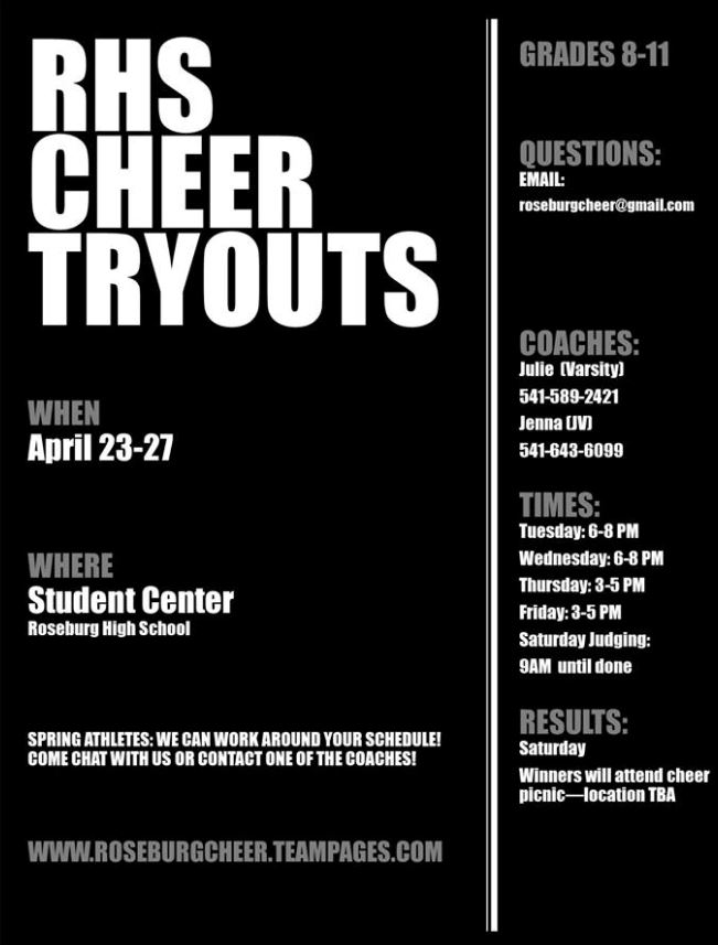 190402 RHS cheer tryouts