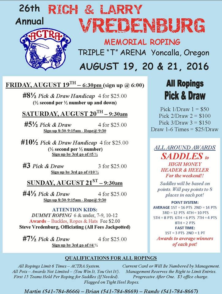 160816 Vredenburg Memorial Roping flyer