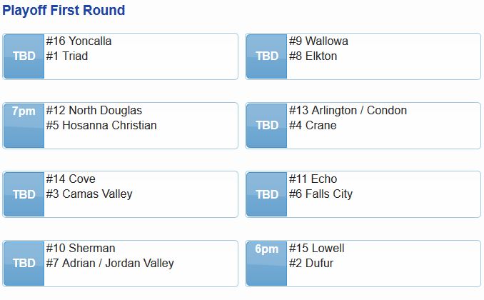 171028 1A football first round matchups