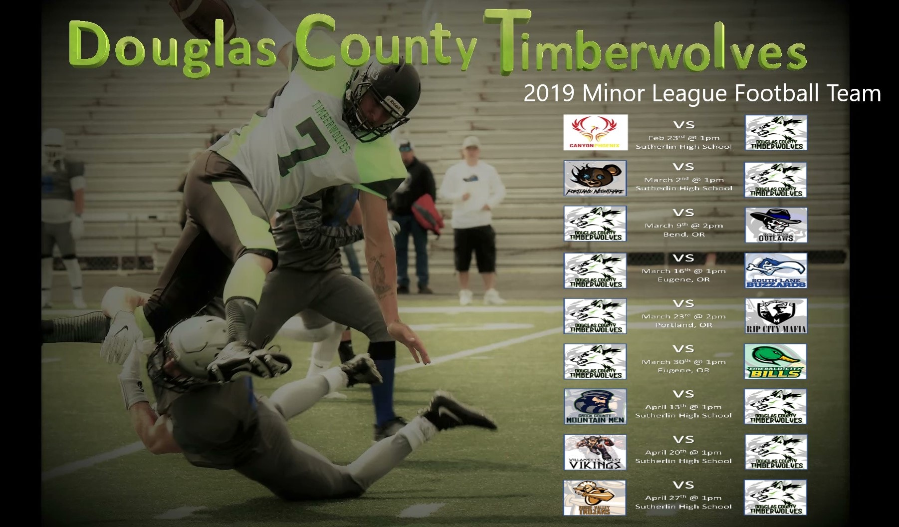 190209 Douglas County Timberwolves 2019 schedule