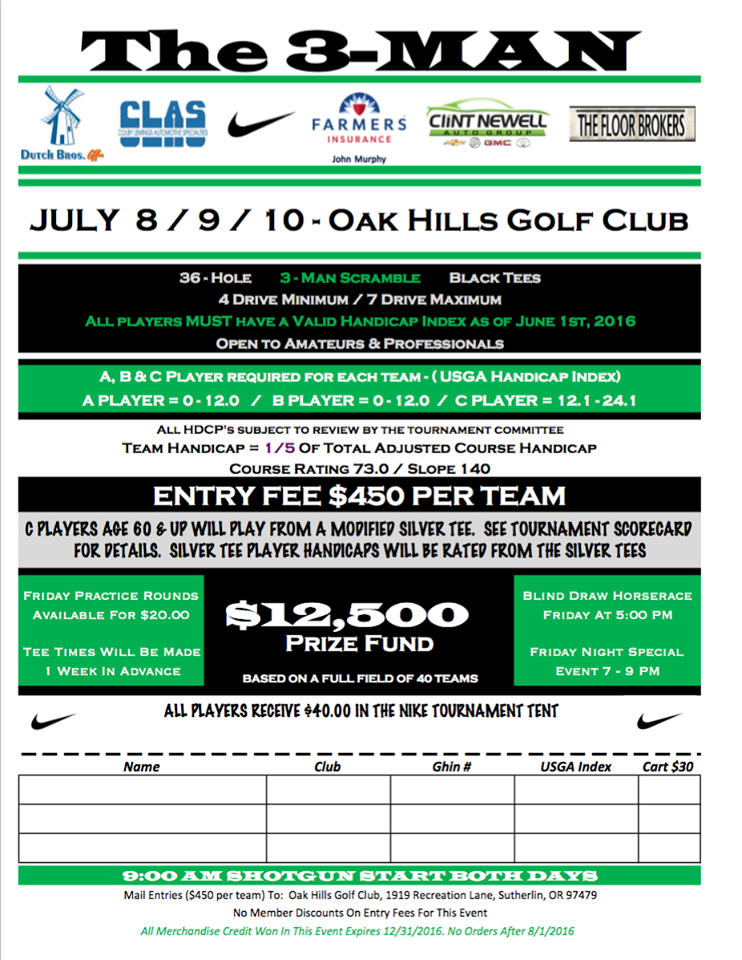 160707 Oak Hills 3-Man Tourney